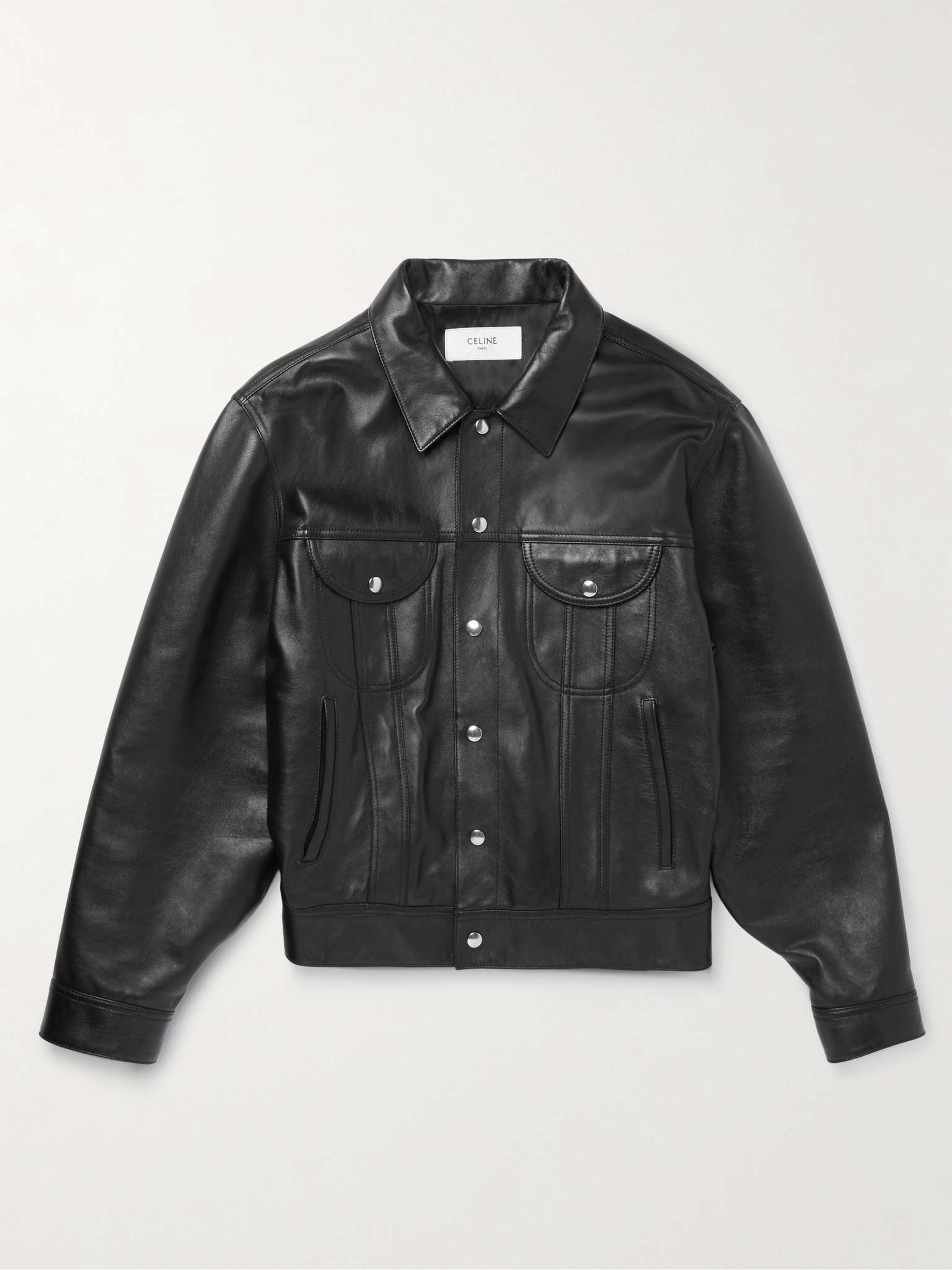 Leather Trucker Jacket - 1