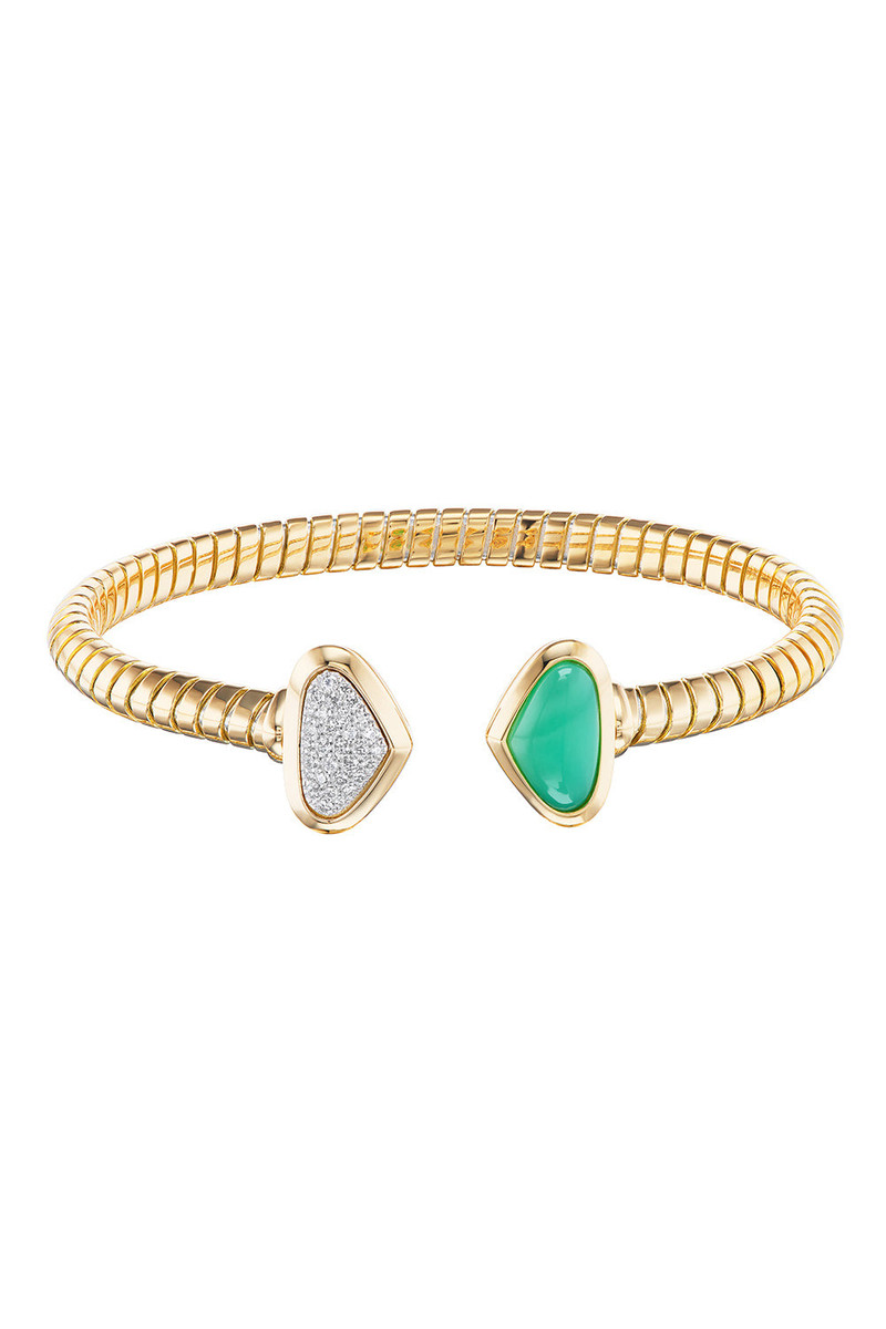 Marina B Chrysoprase Diamond Trisolina Bracelet outlook