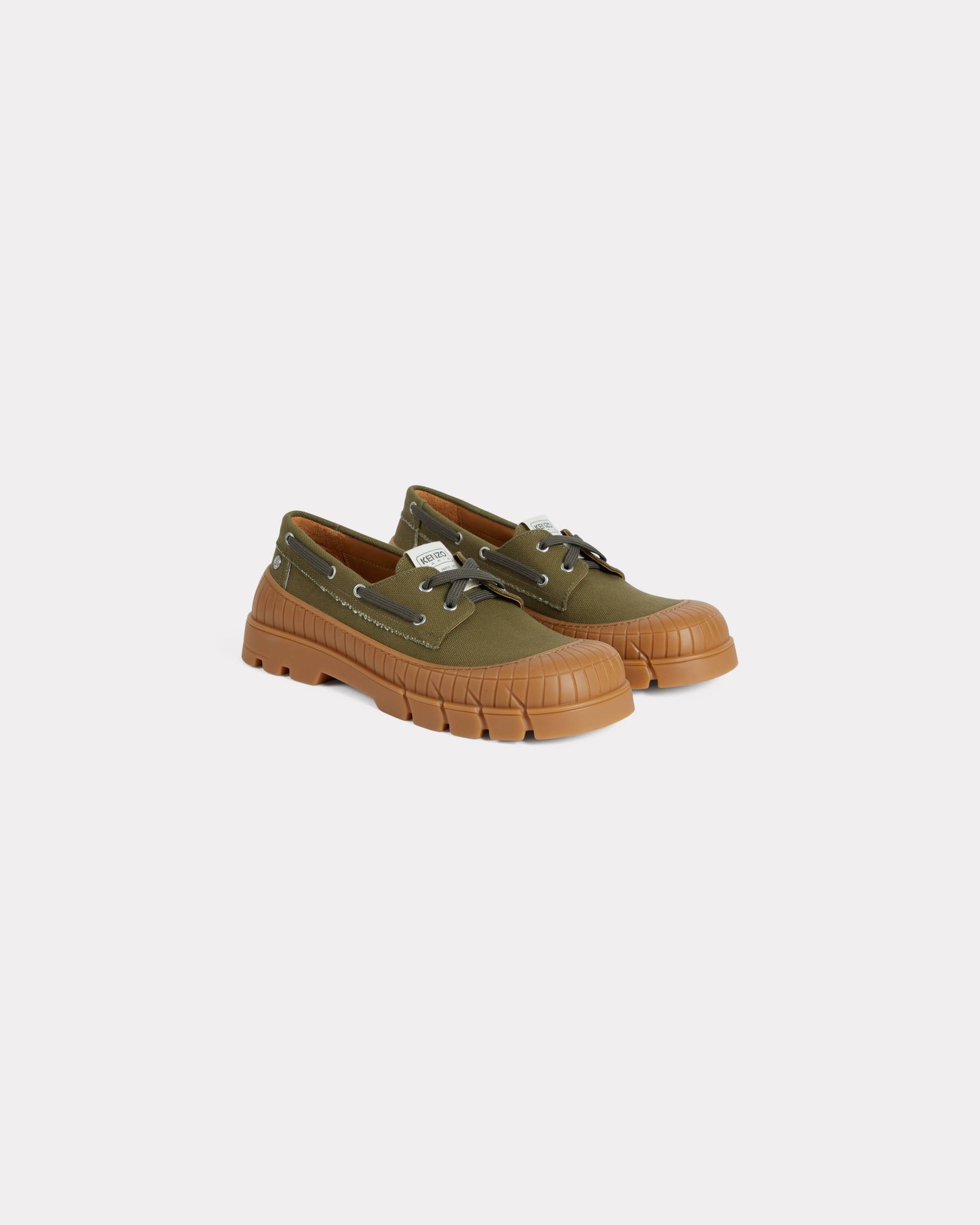 'KENZO-Gobi' boat shoes in canvas - 2