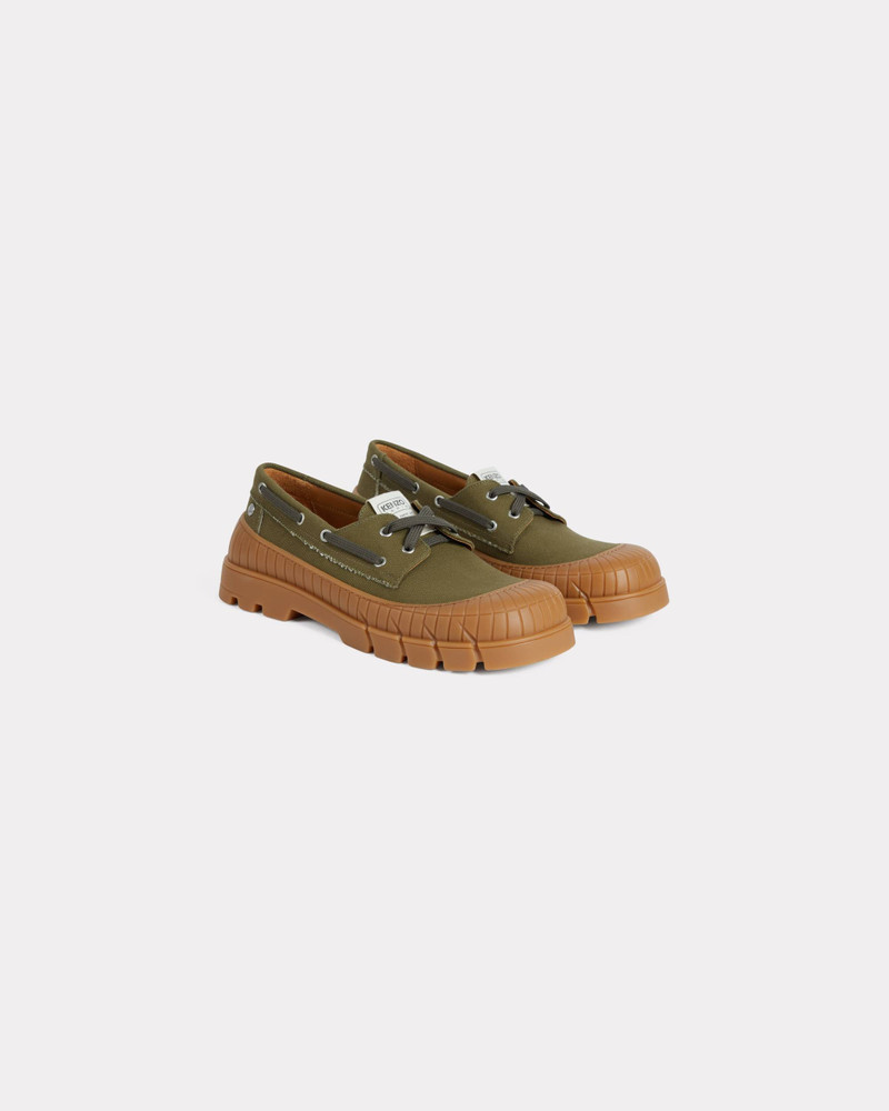 'KENZO-Gobi' boat shoes in canvas 2