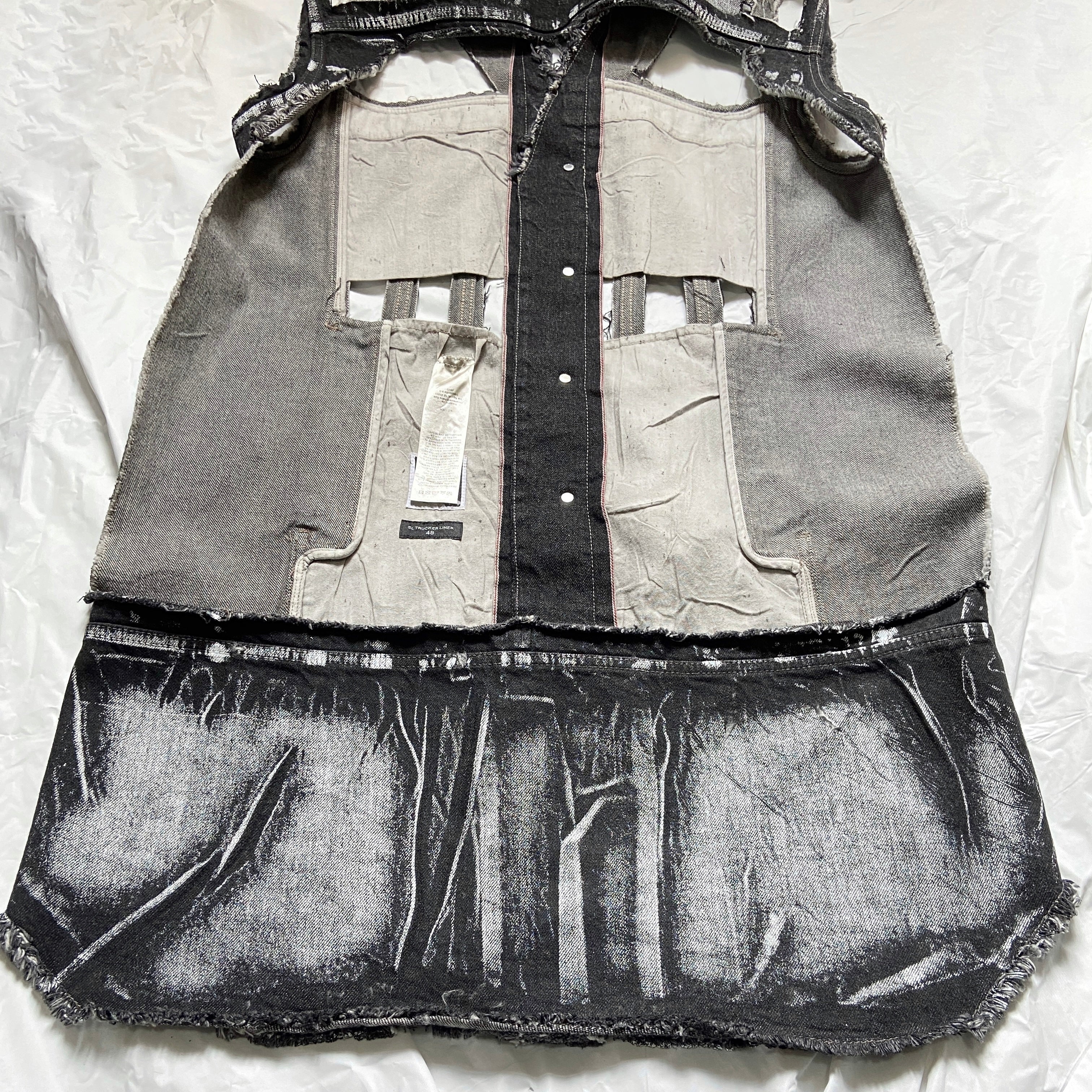 Rick Owens Rick owens Fall 2021 Gethsmane SL Trucker Liner painted 