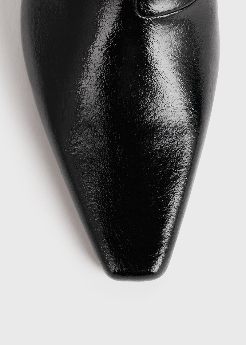 The Slim Knee-High Boot black patent 4