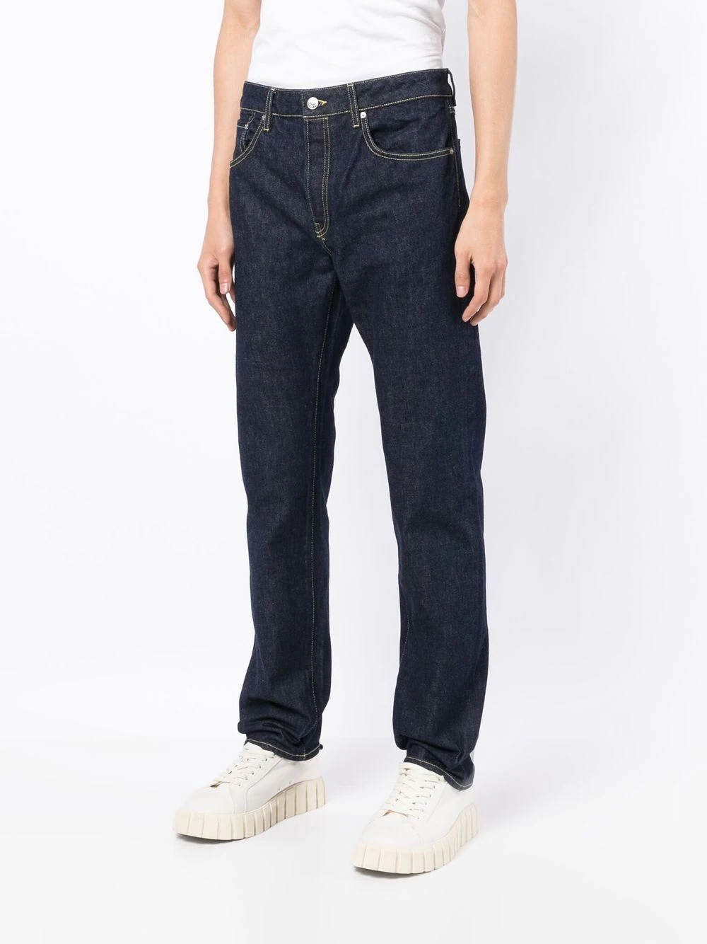 rear-logo slim-fit jeans - 3