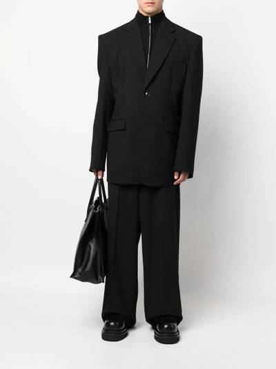 VETEMENTS oversized single-breasted coat outlook