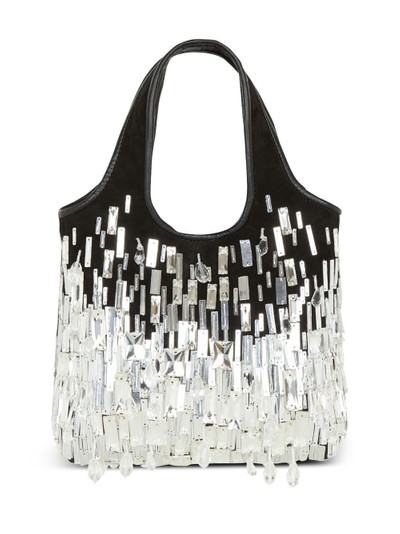 Balmain small Grocery crystal-embellished bag outlook
