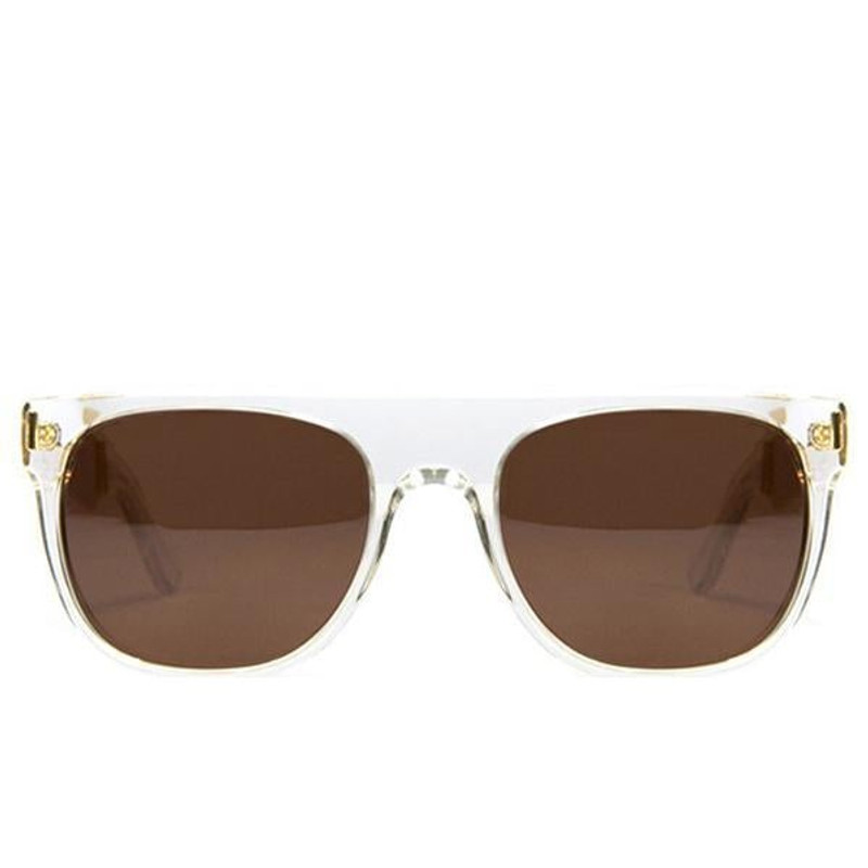 RETROSUPERFUTURE FLAT TOP FRANCIS SUNGLASSES - CRYSTAL - 1