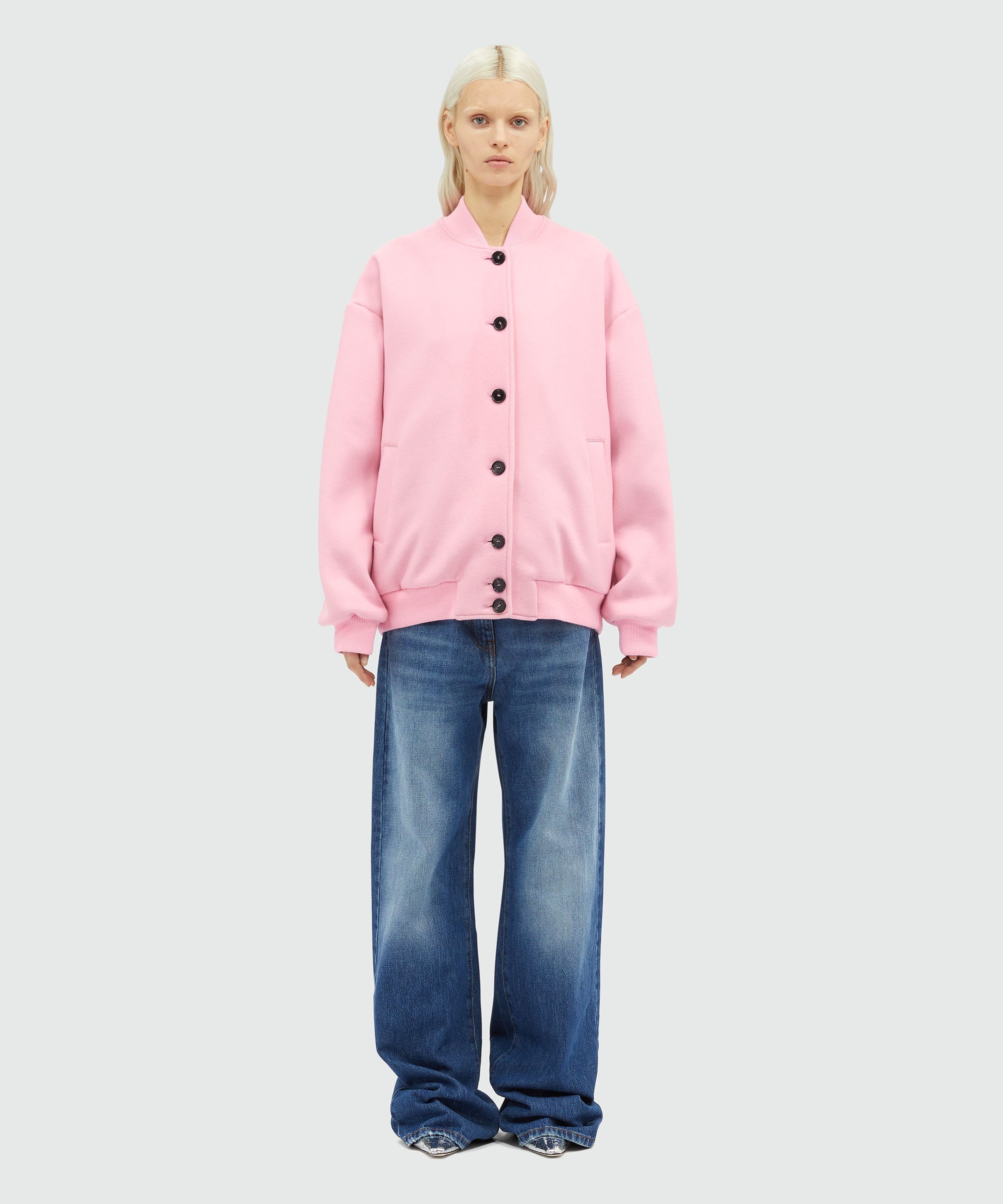 Wool jacket with "Tough Strawberries" inlay - 2