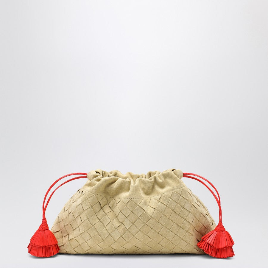 Bottega Veneta Women Tapioca Night Dustbag In Woven Suede - 1