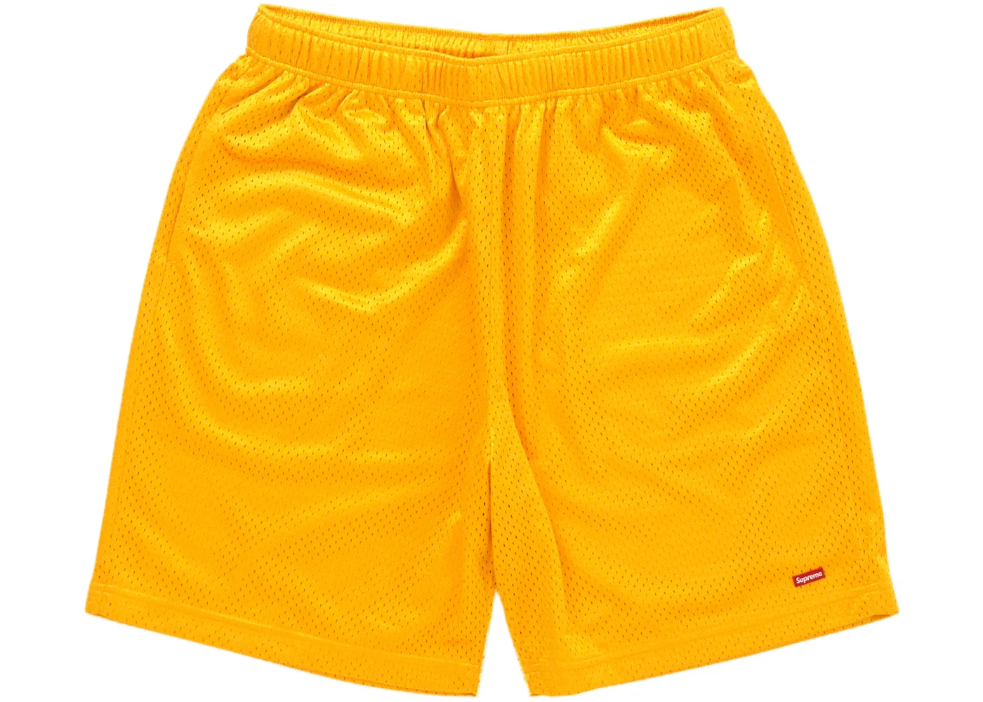 Supreme Small Box Baggy Mesh Short Gold - 1
