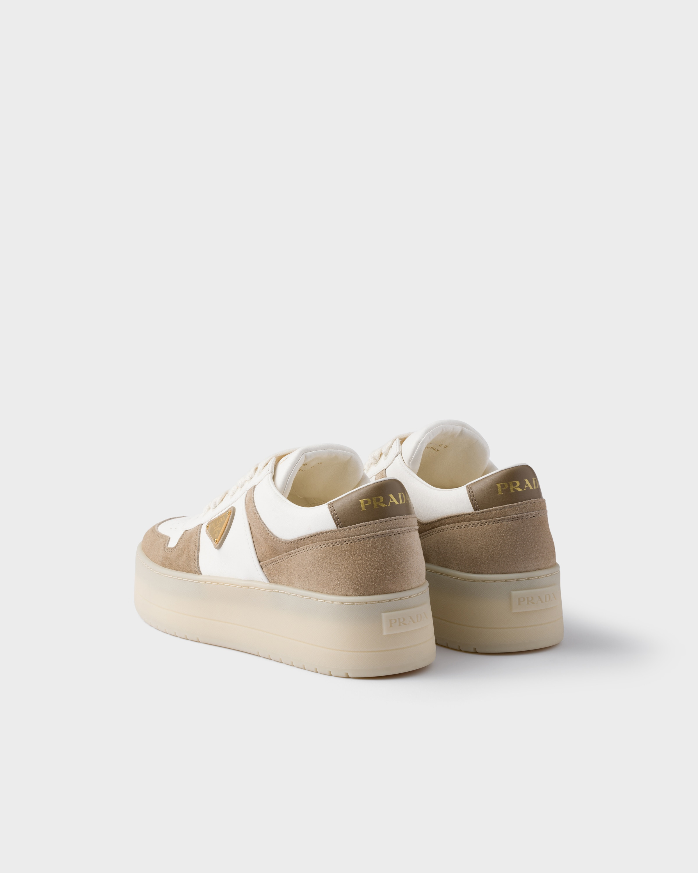 Downtown Bold nappa leather and suede sneakers - 4