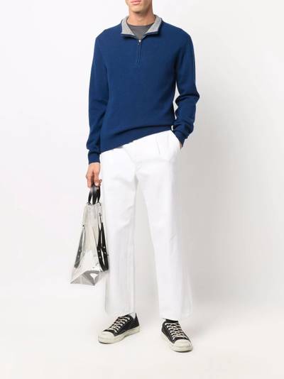 Mackintosh In and Out quarter-zip wool jumper outlook