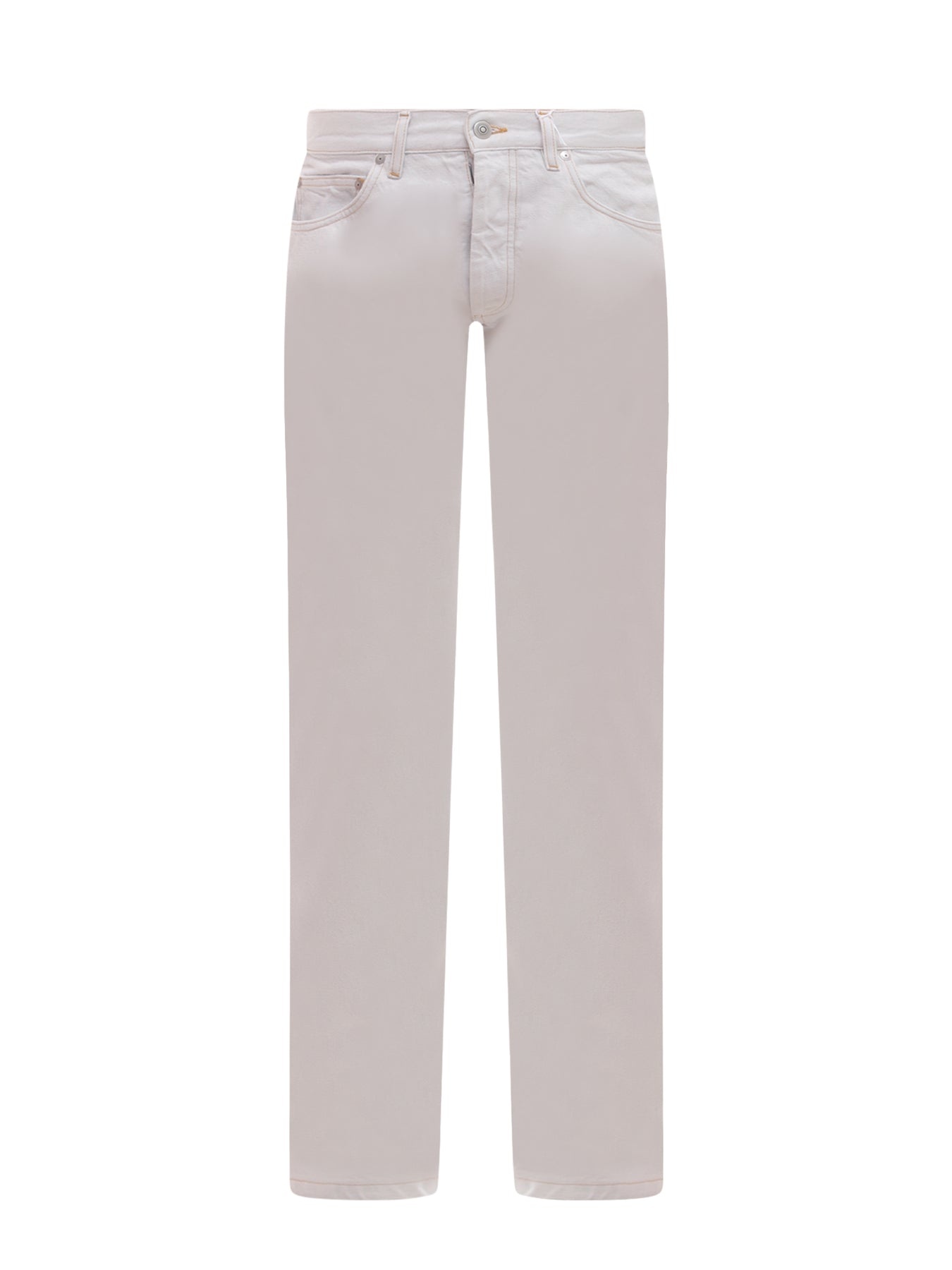 Cotton jeans with contrasting stitching - 1