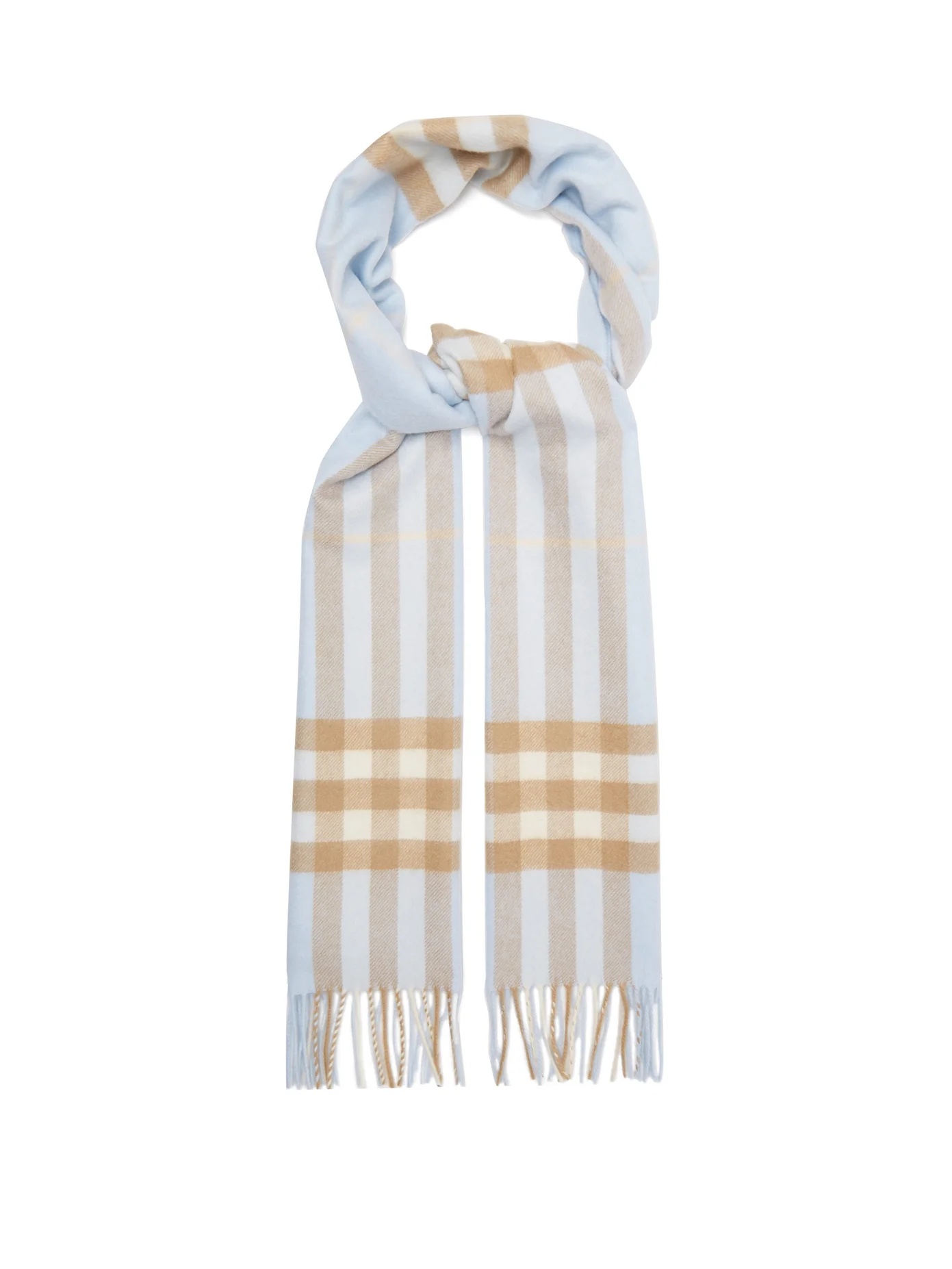 Classic checked cashmere scarf - 1