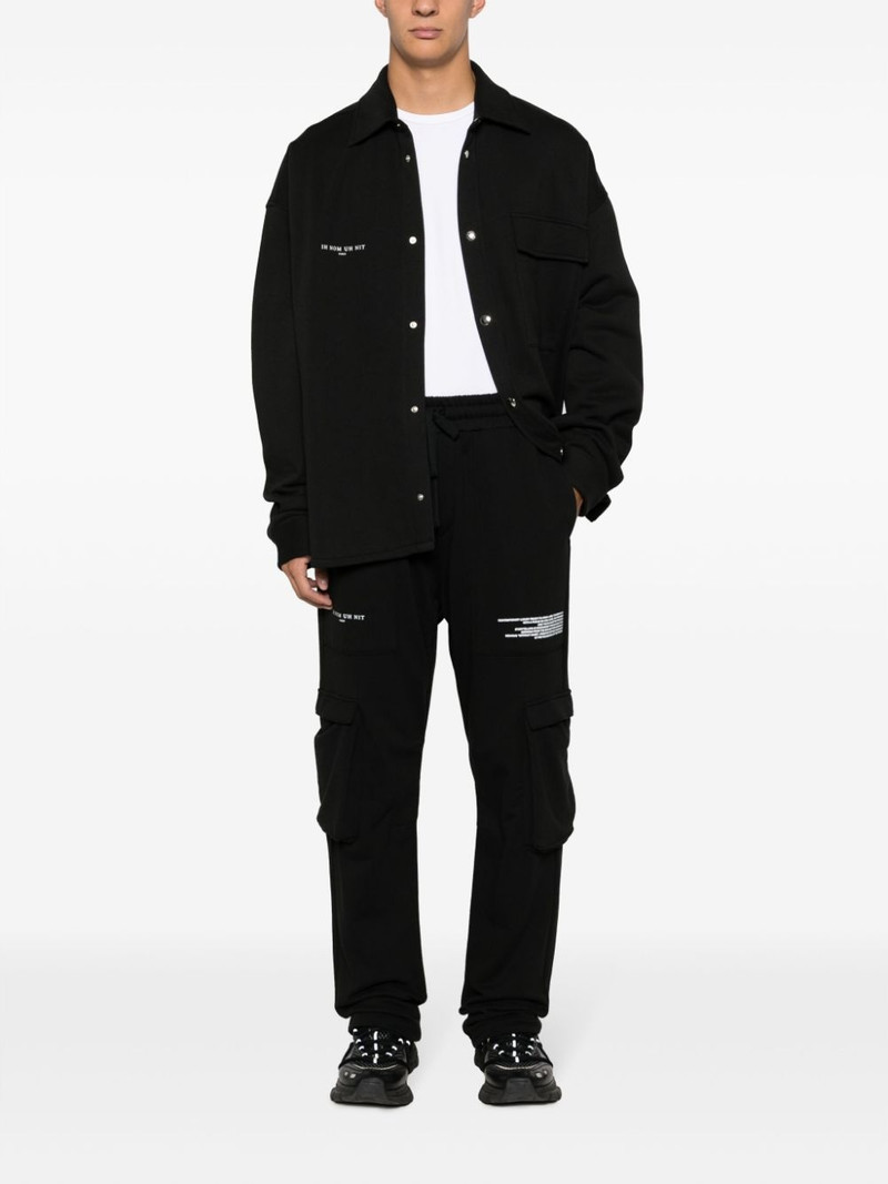 ih nom uh nit Mission logo-print cargo track pants outlook