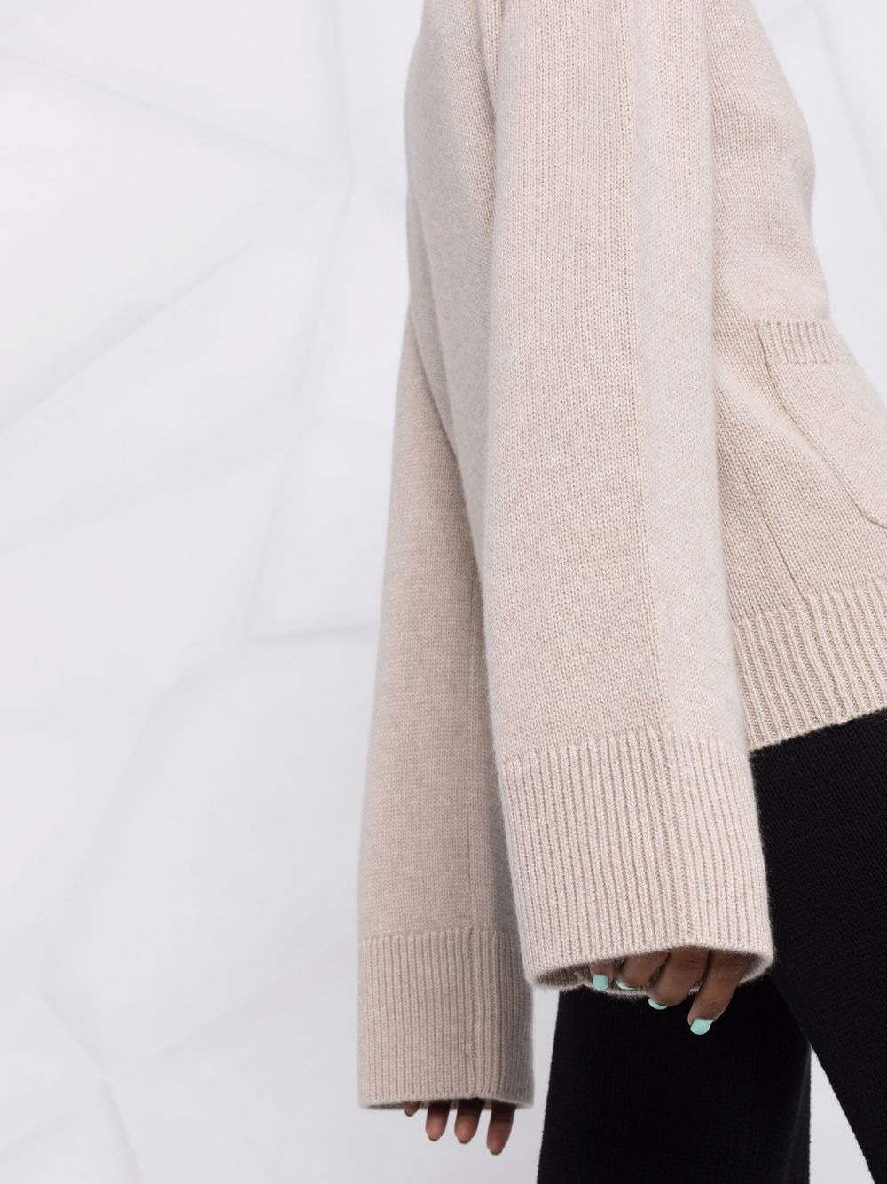 button-down knit cardigan - 3