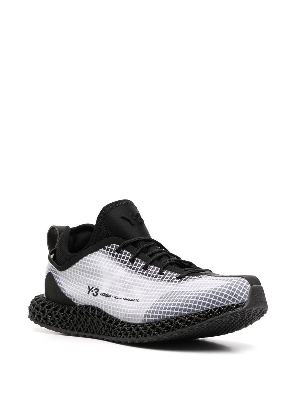 mesh-panel low-top sneakers - 2