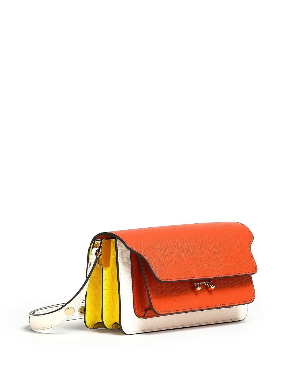 colour-block Saffiano leather shoulder bag - 6