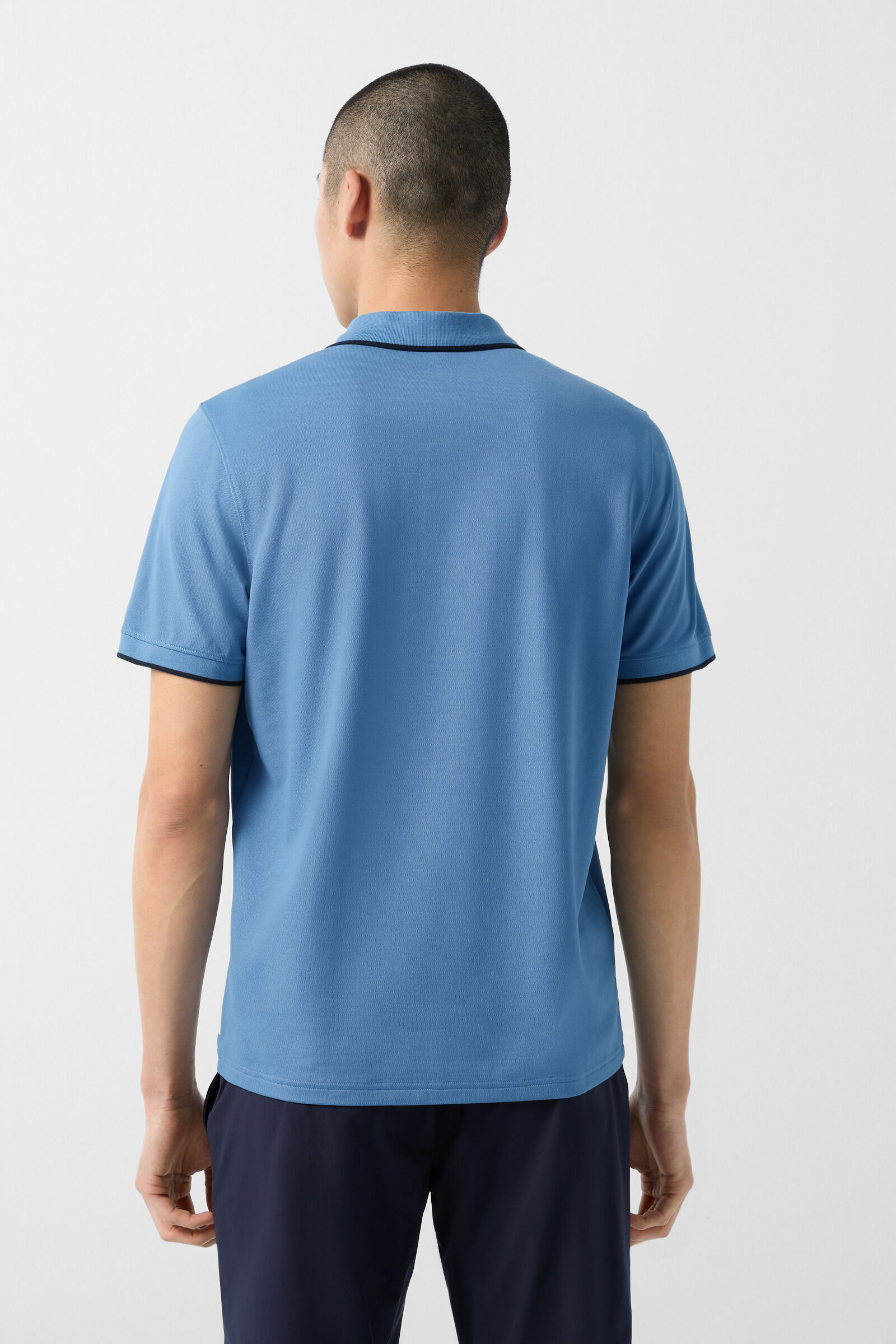 Timo polo shirt in Misty blue - 3