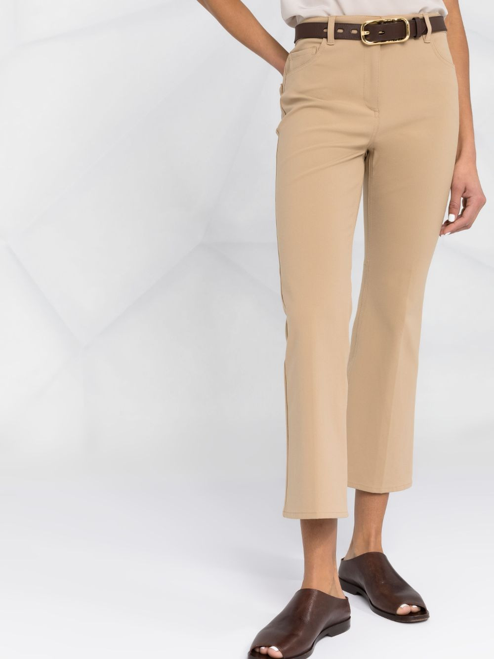 mid-rise cropped trousers - 5