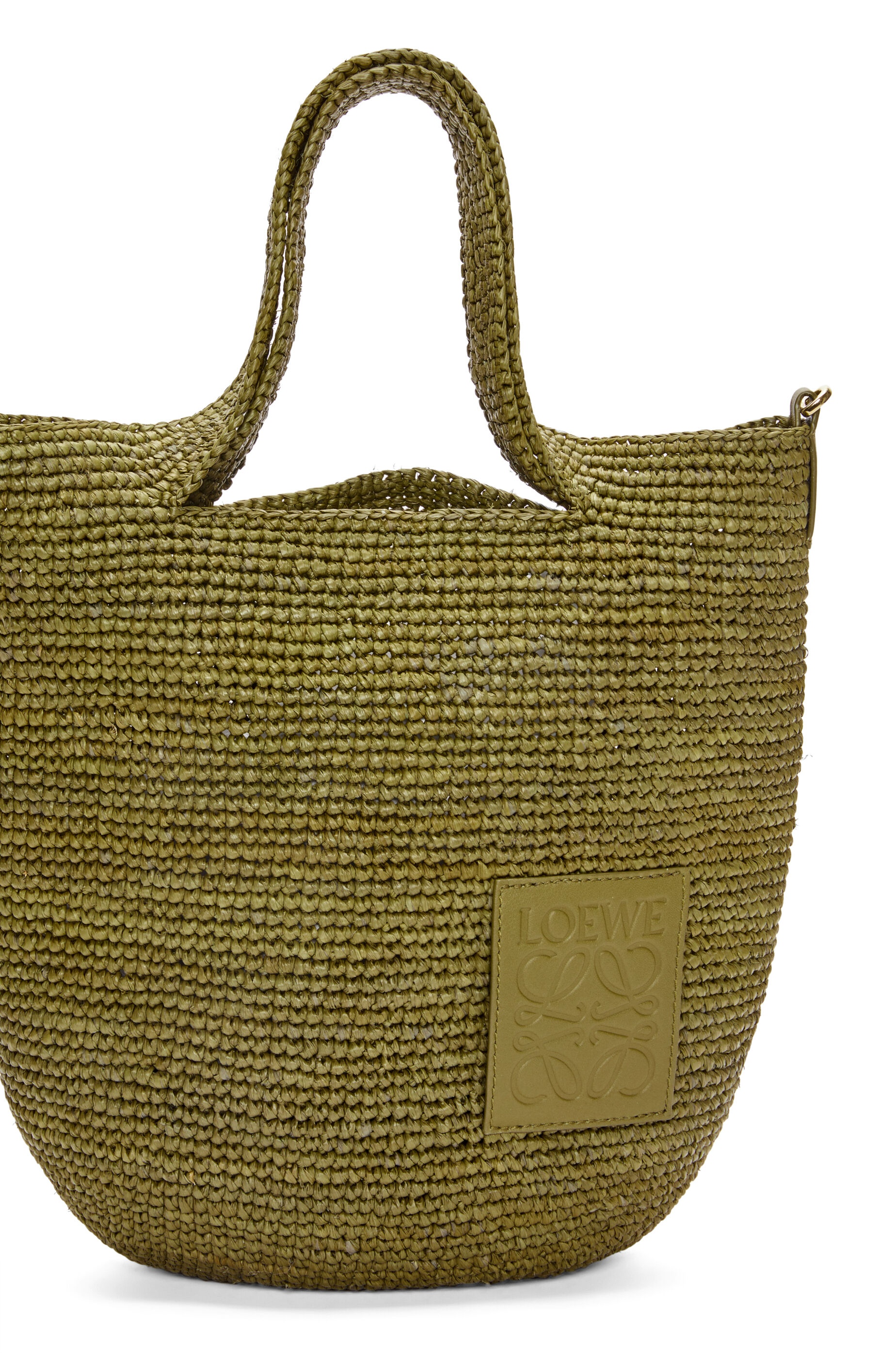 Mini Slit bag in raffia and calfskin - 4