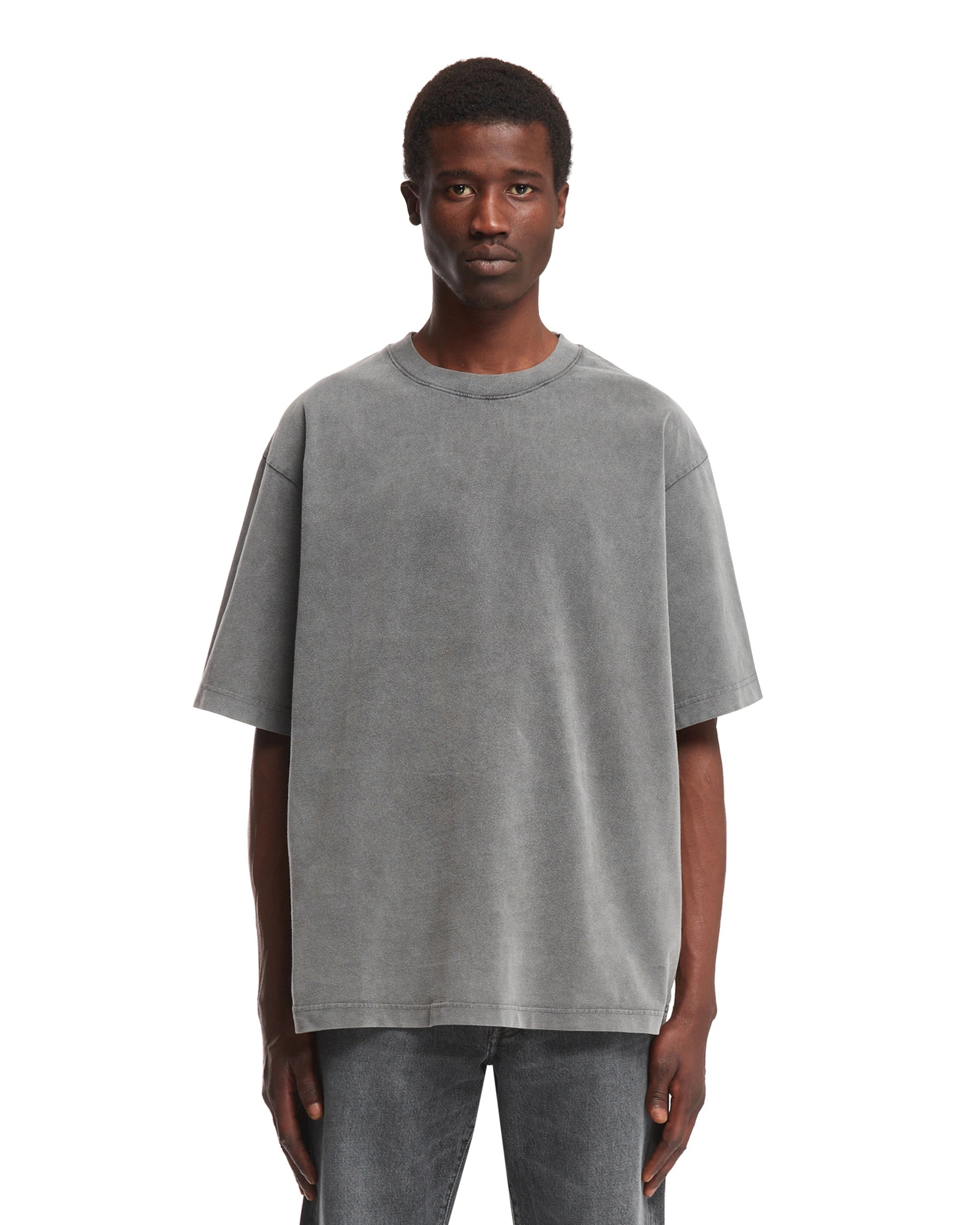 Gray Cotton T-Shirt - 1