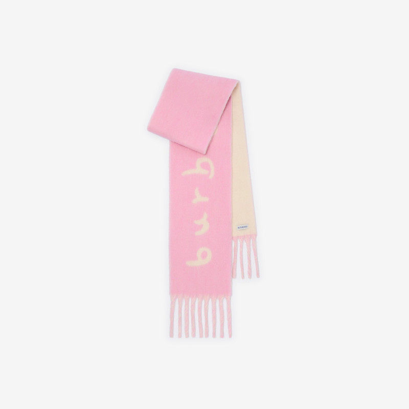 Reversible Logo Alpaca Wool Blend Scarf 1