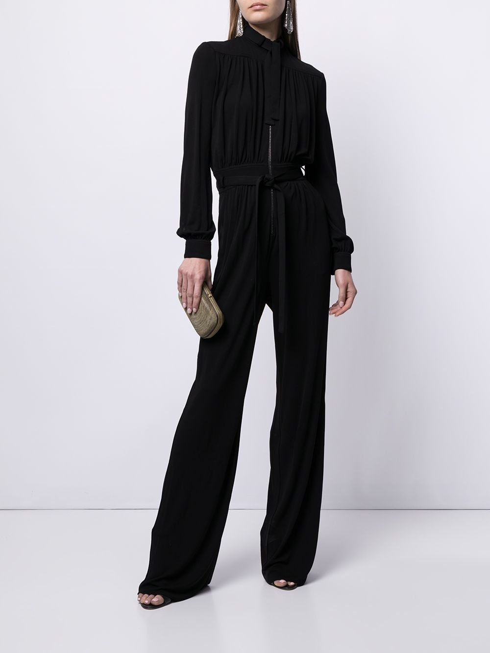 zip-up wide-leg jumpsuit - 2