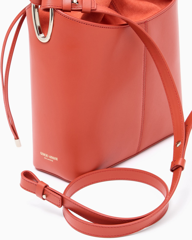 SMOOTH CALFSKIN BUCKET BAG 5