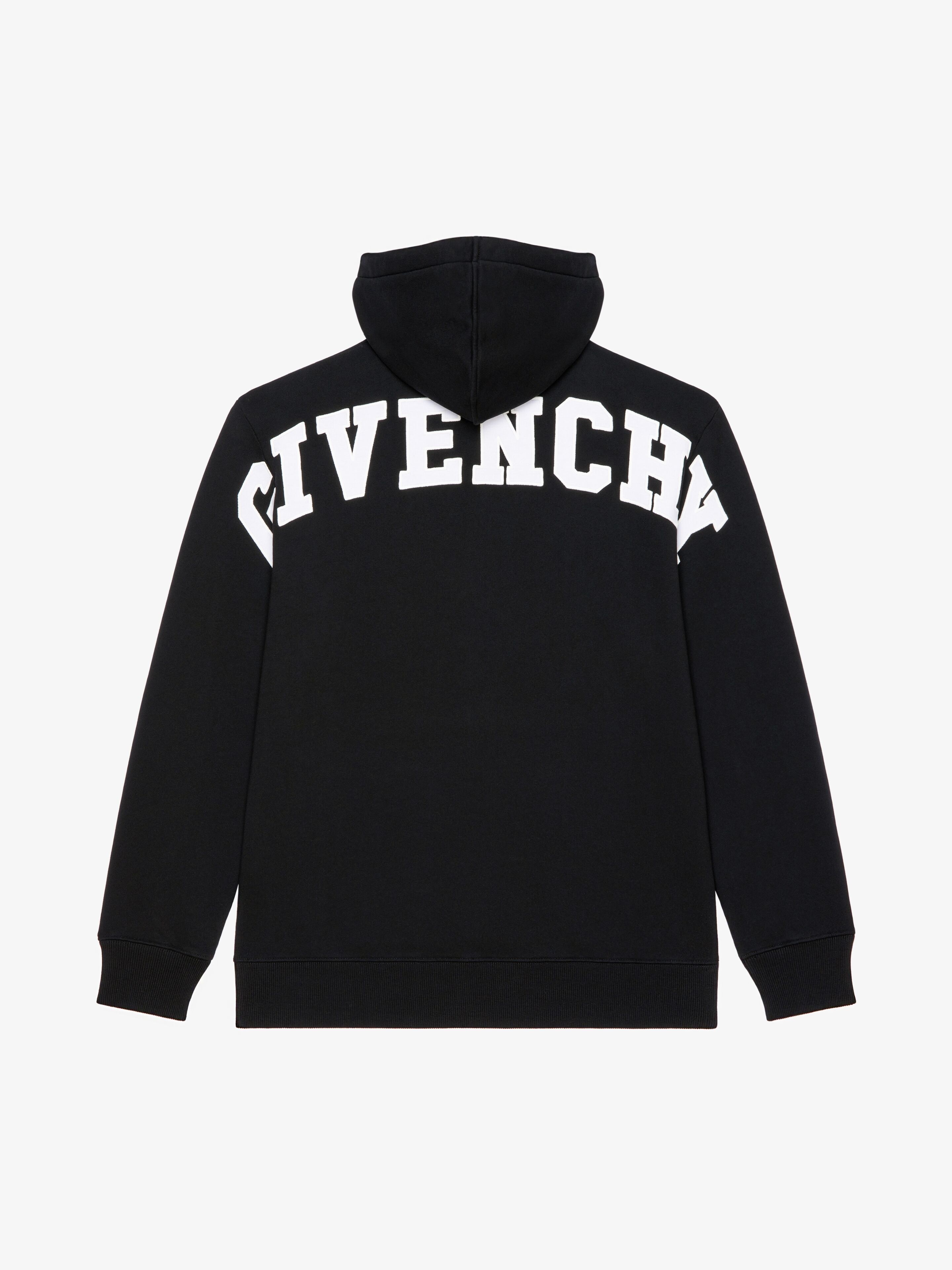 SLIM FIT HOODIE IN EMBROIDERED FELPA - 5