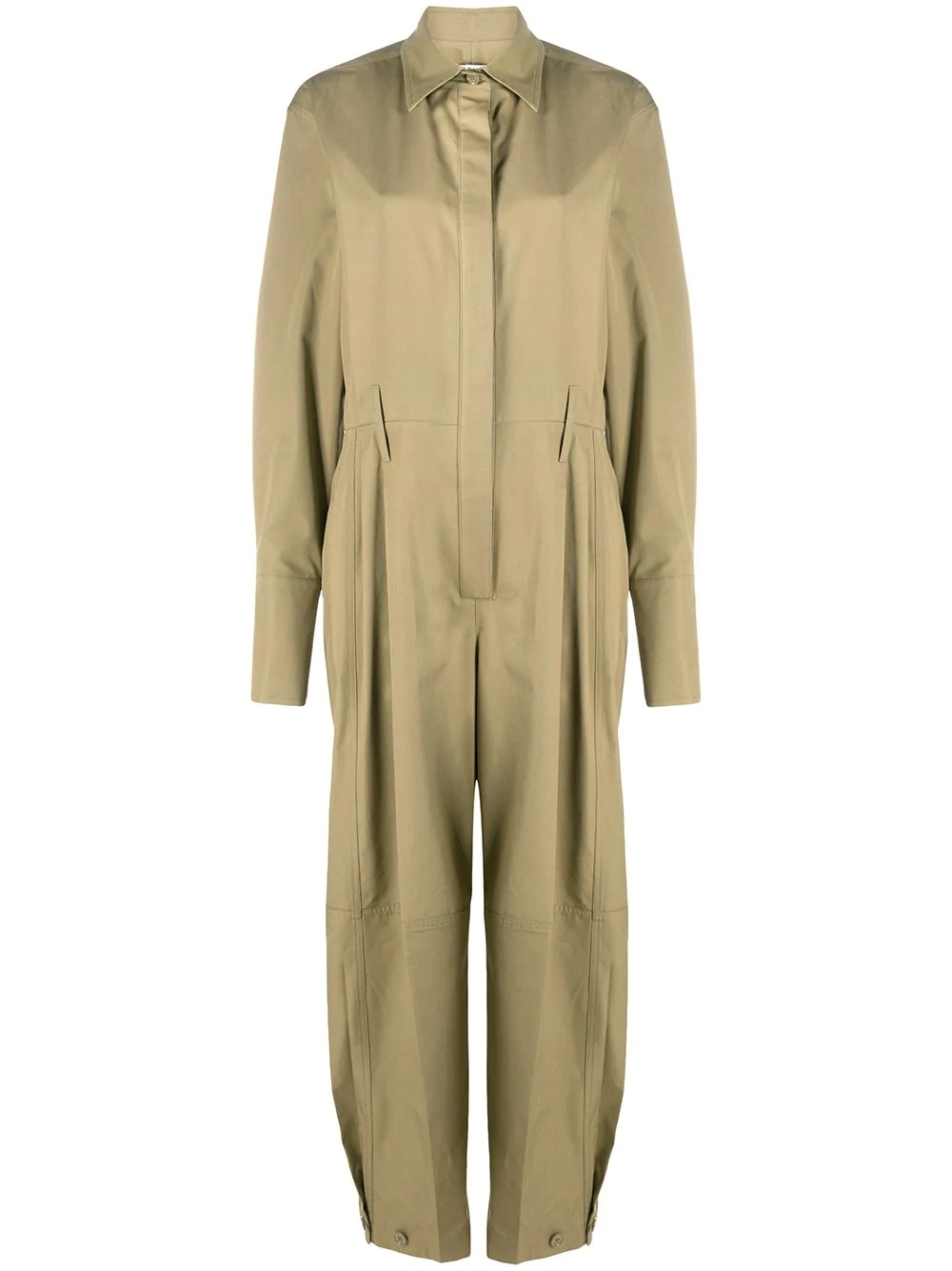 gathered cuff boilersuit - 1