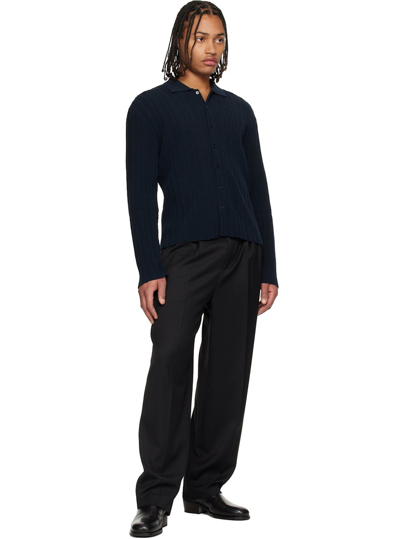 LE17SEPTEMBRE Black Two Tuck Wool Trousers outlook