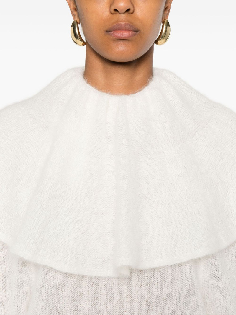 volant ruffled-neck sweater 5