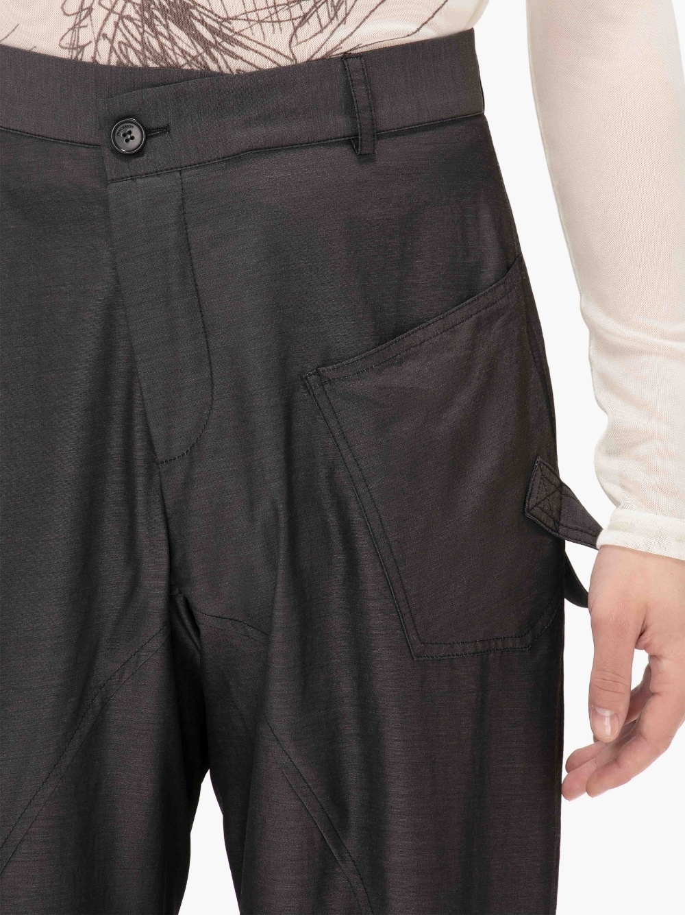 TWISTED WORKWEAR WOOL TROUSERS - 6