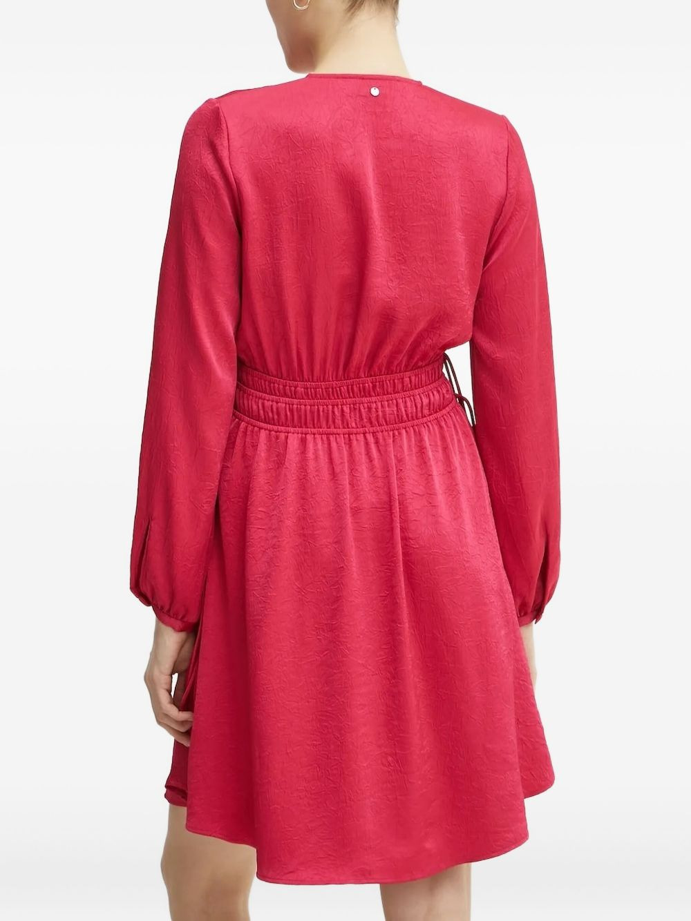 v-neck mini dress - 2