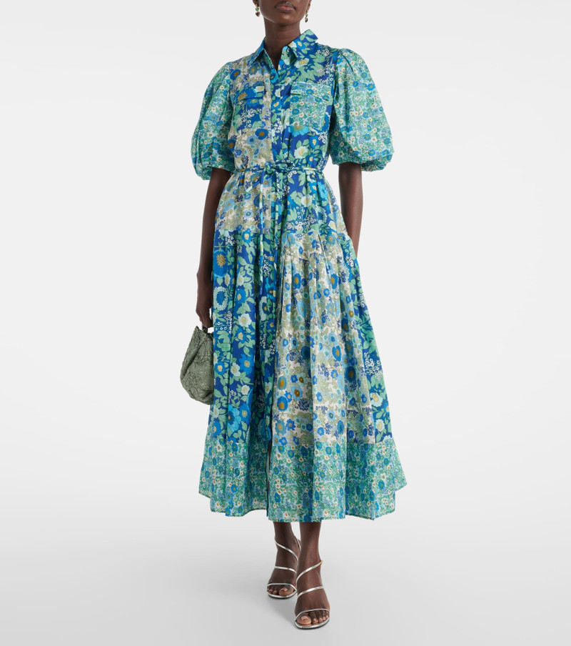 ALÉMAIS Sacha floral ramie shirt dress outlook