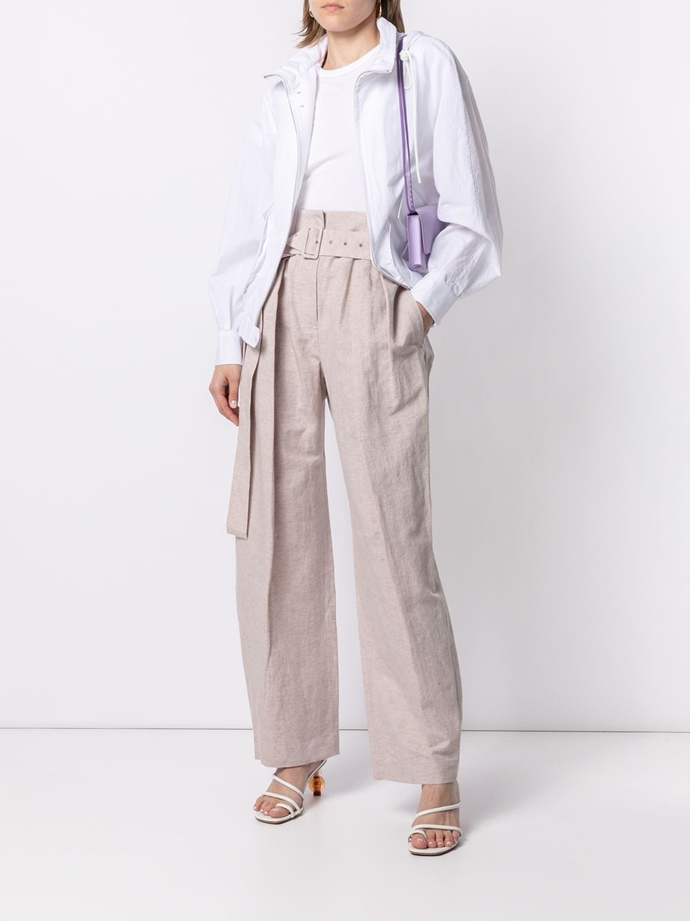 high-waisted wide leg trousers - 2