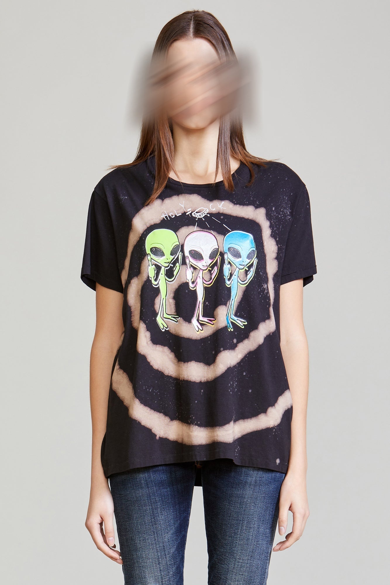 Holy F*ck Boy T - Black Swirl | R13 Denim Official Site - 2