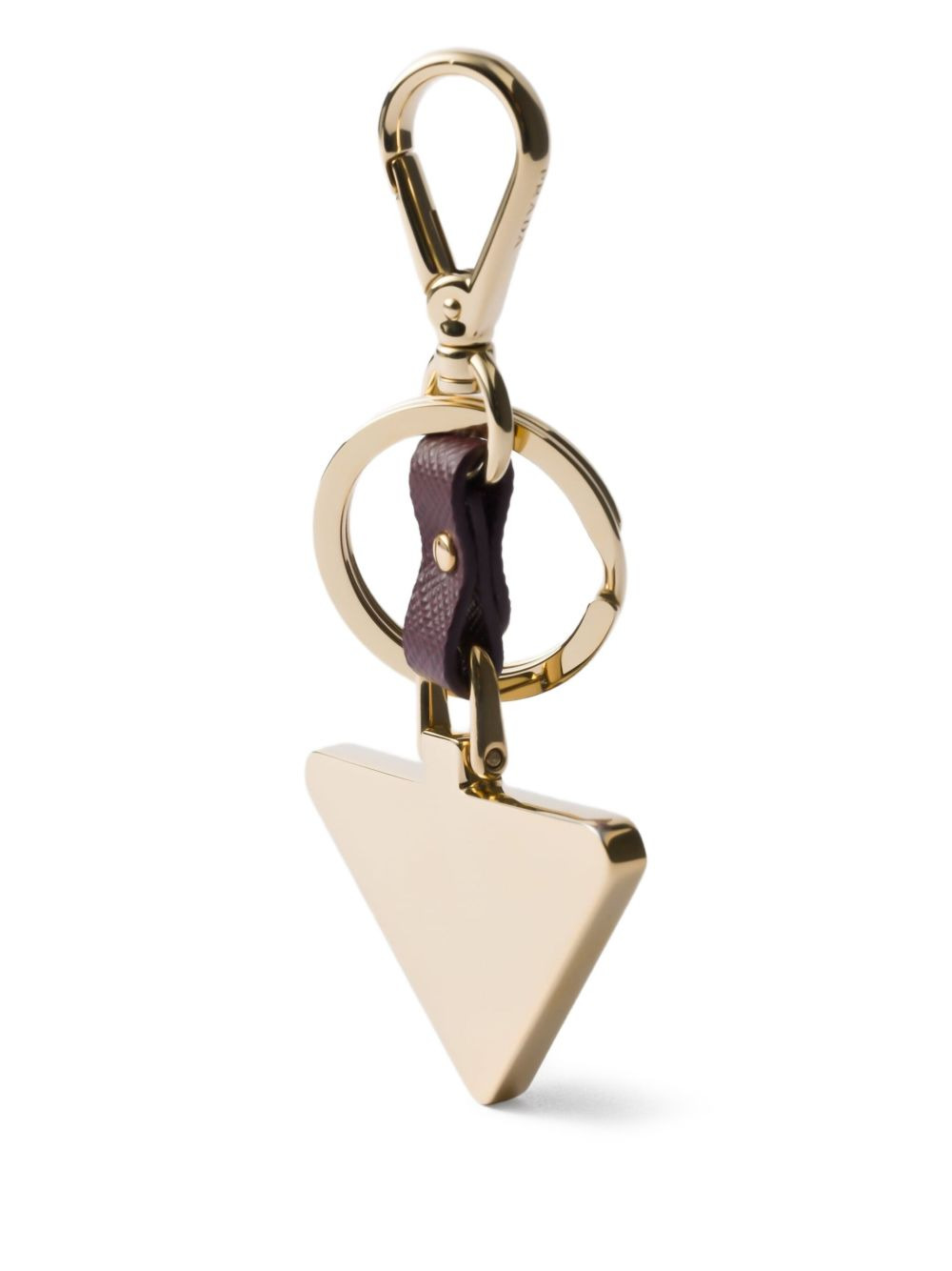 Saffiano leather keychain - 2