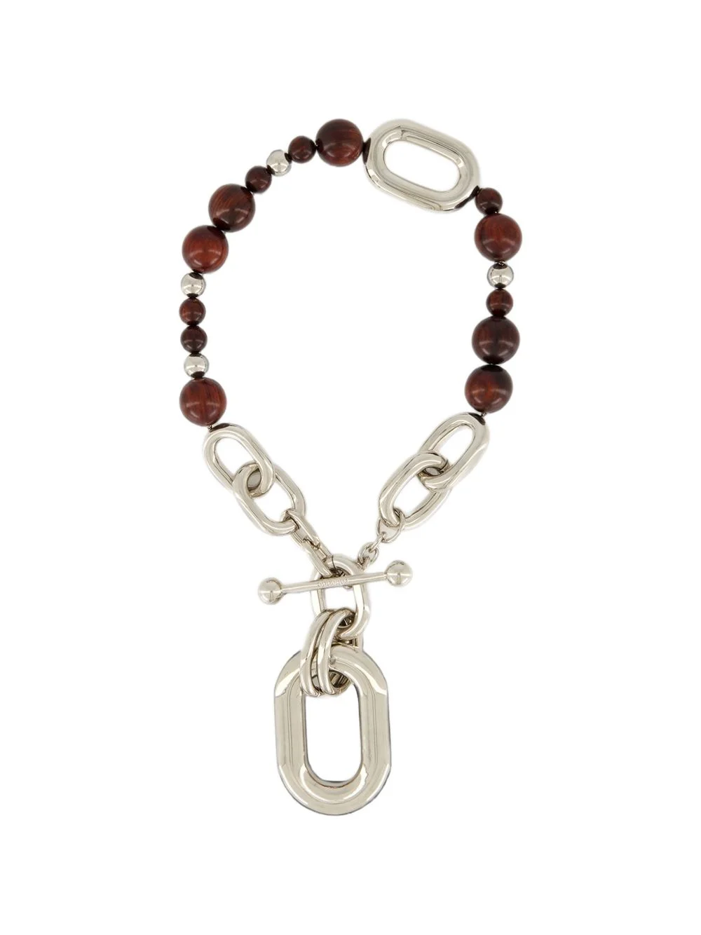 beaded chain-link necklace - 1