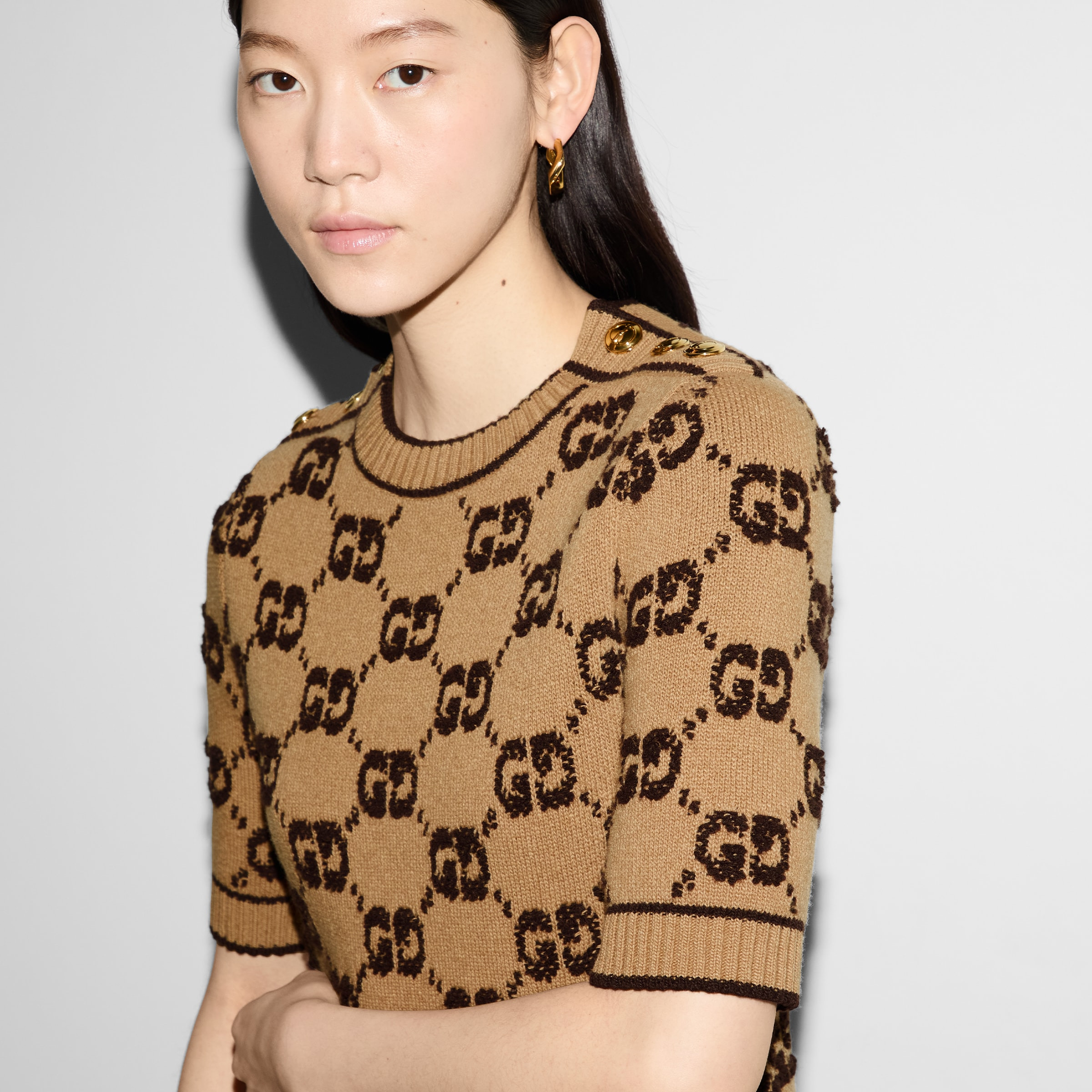 GG wool bouclé jacquard dress - 5