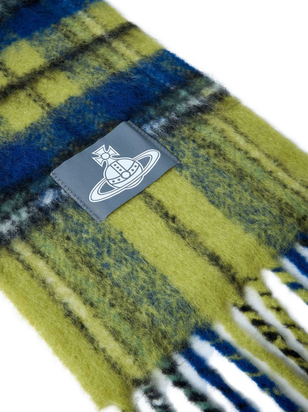 plaid fringed scarf - 4