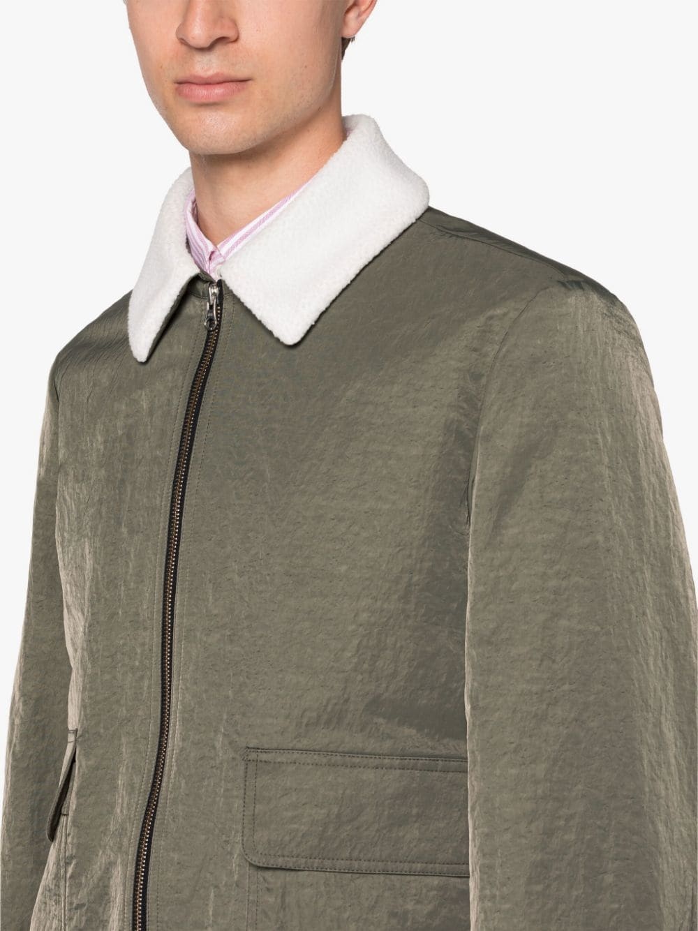 AIRMAN ARMY GREEN NYLON JACKET - 5