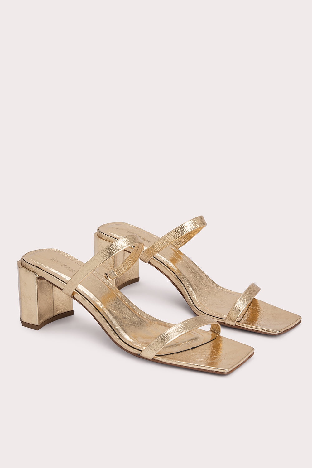 Tanya Parchment Metallic Leather - 3