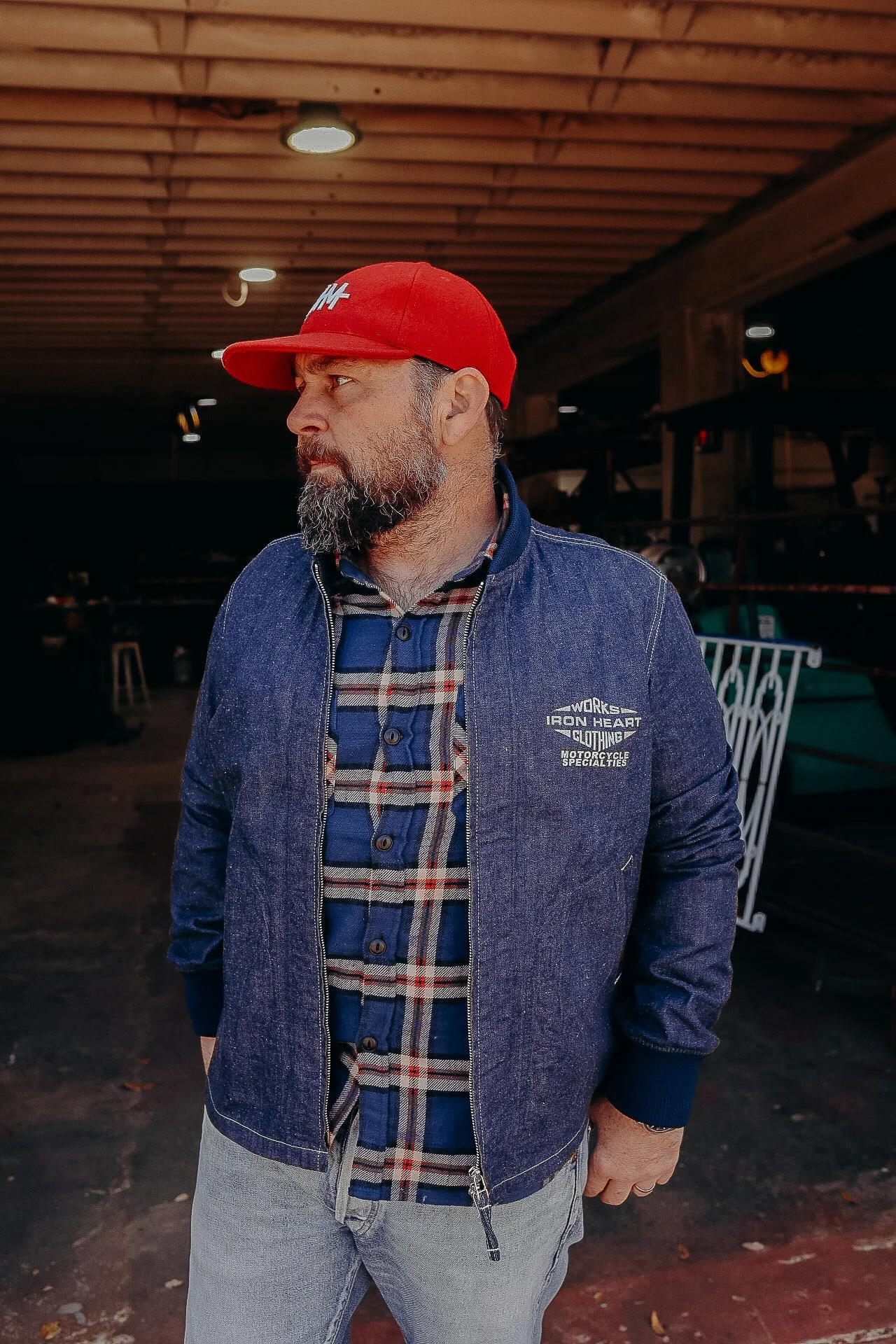 10OZ NEP DENIM WINDBREAKER - INDIGO IHJ-146-IND - 1