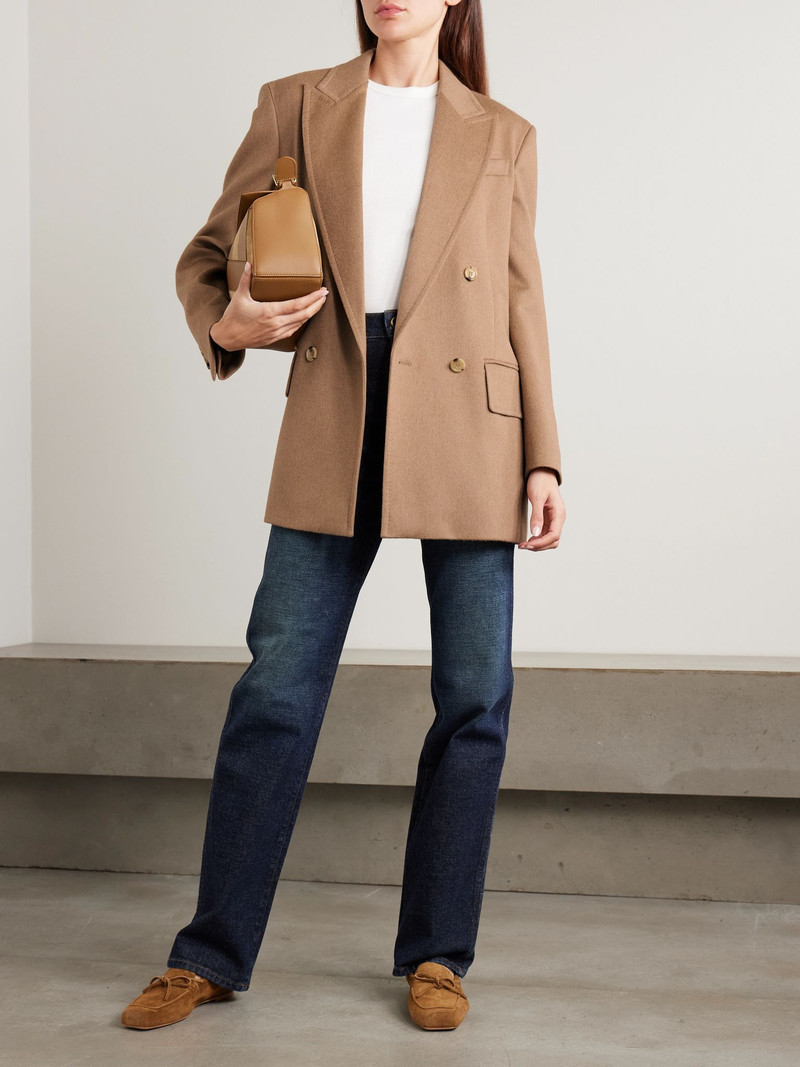 Max Mara Olimpia double-breasted camel hair blazer Camel outlook