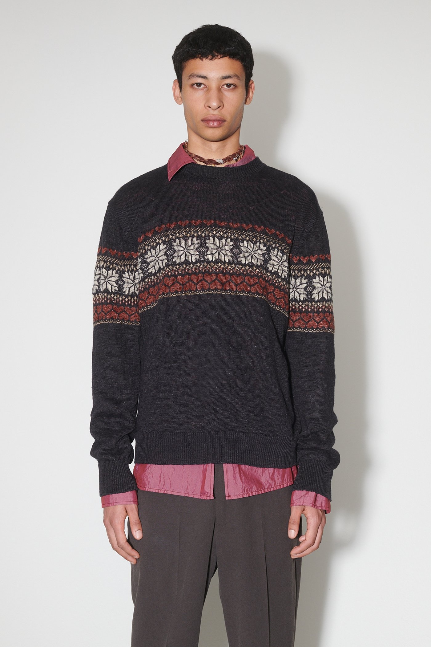 Base Roundneck Dusk Fairisle Hemp - 6