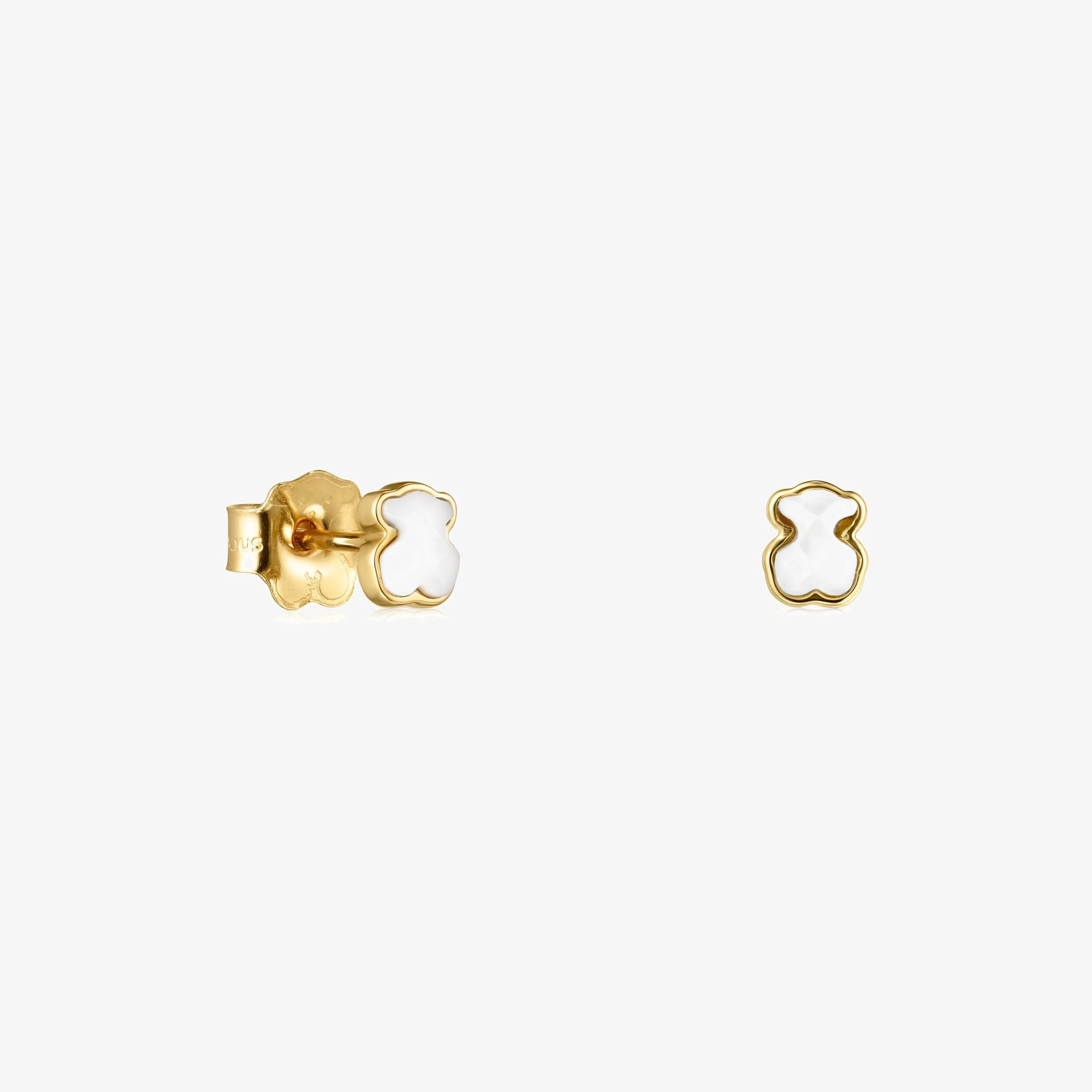 18K solid gold and Mother-of-Pearl Glory Earrings - 1