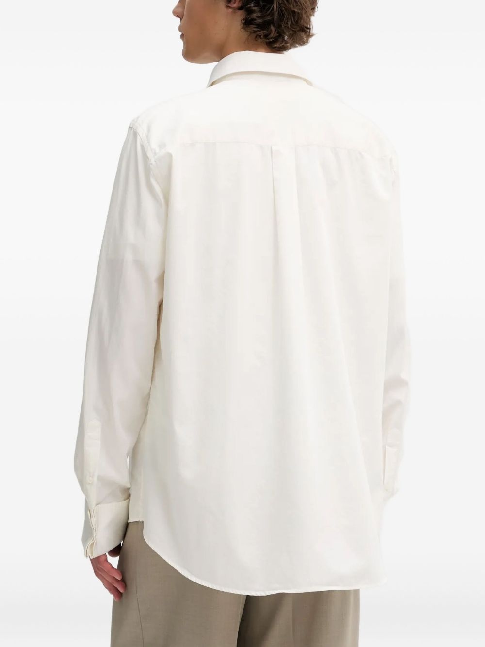 logo-embroidered shirt - 3