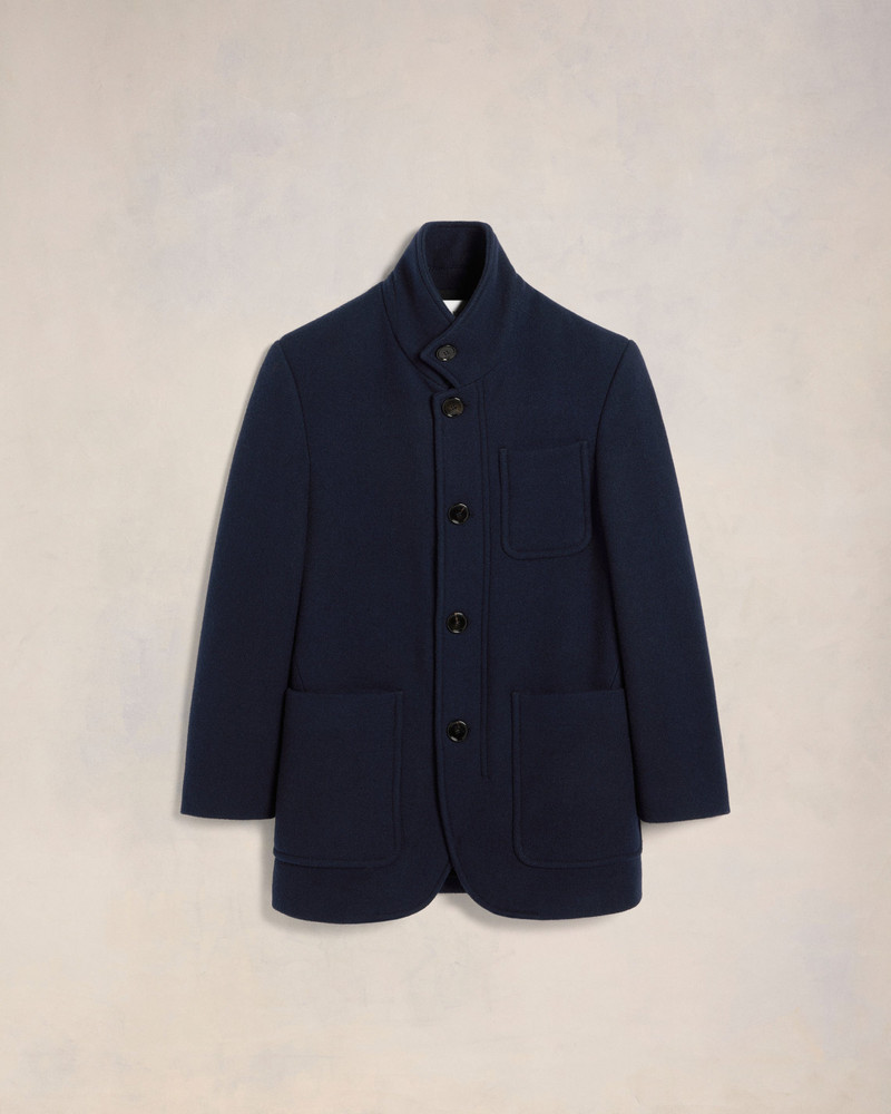 HIGH COLLAR SHORT COAT 1