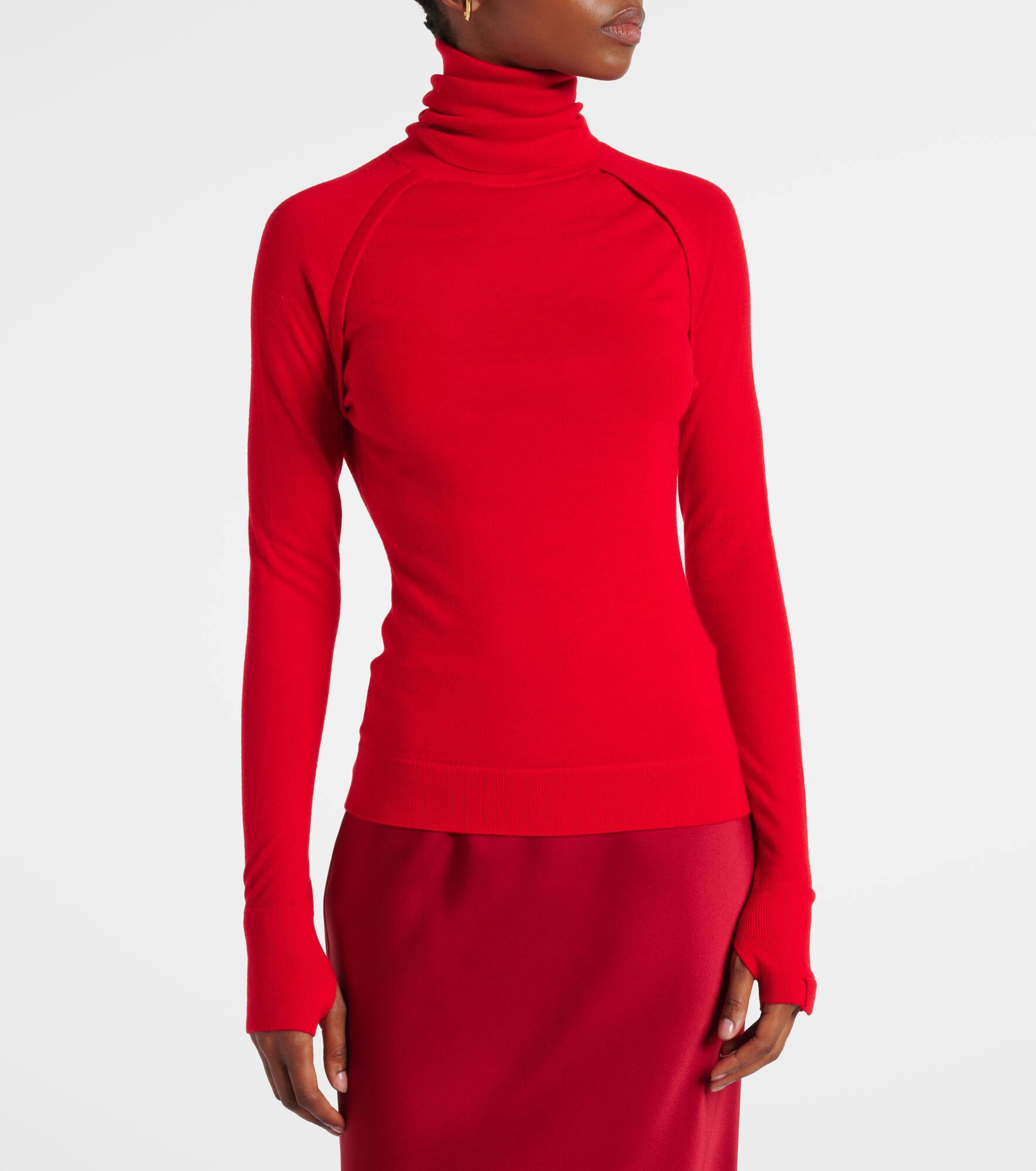 Wool turtleneck sweater - 6